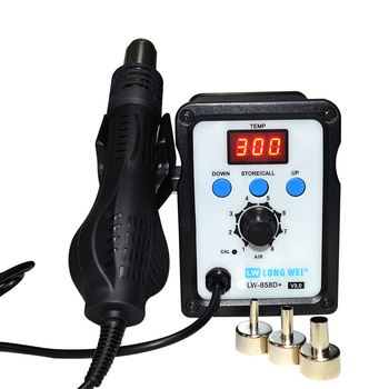 858D αντιστατικός σταθμός συγκόλλησης με ζεστό αέρα, υψηλή ισχύς, σταθερή θερμοκρασία, ψηφιακή οθόνη