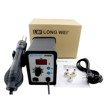 858D αντιστατικός σταθμός συγκόλλησης με ζεστό αέρα, υψηλή ισχύς, σταθερή θερμοκρασία, ψηφιακή οθόνη
