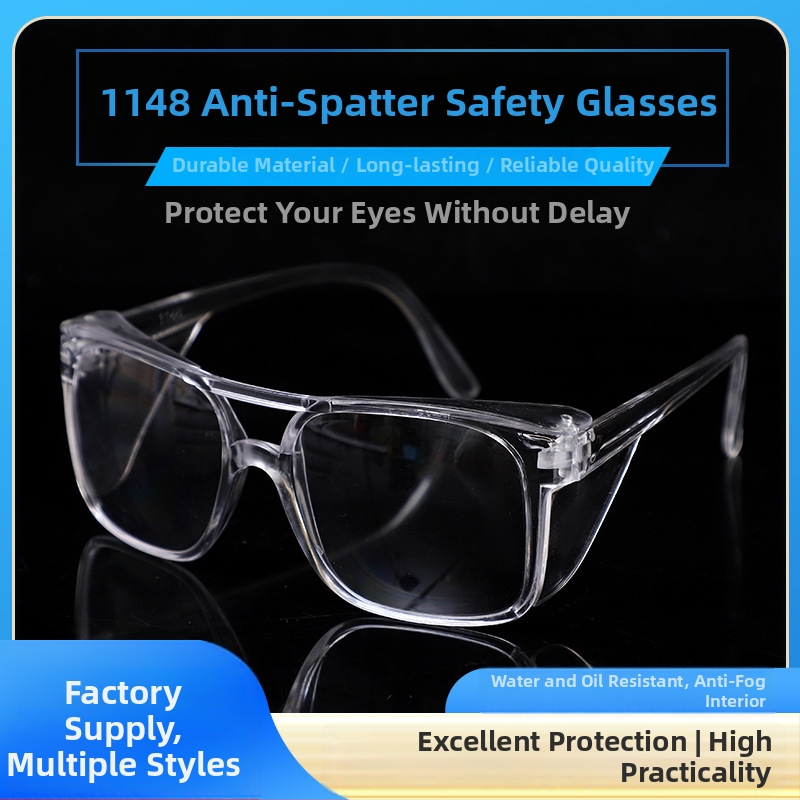 Metināšanas brilles ar sānu aizsargiem, modelis 1148, aizsargbrilles, materiāls PC, lēcas biezums 2 mm, caurspīdīgas lēcas, izturīgas pret triecieniem