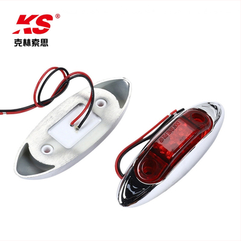 Bočna svjetlosna lampica kamiona KS16-022-SB, 2 LED, 12/24V, dimenzije 101.3 × 33.5 × 18.8 mm, ugradnja s 2 M5 vijcima