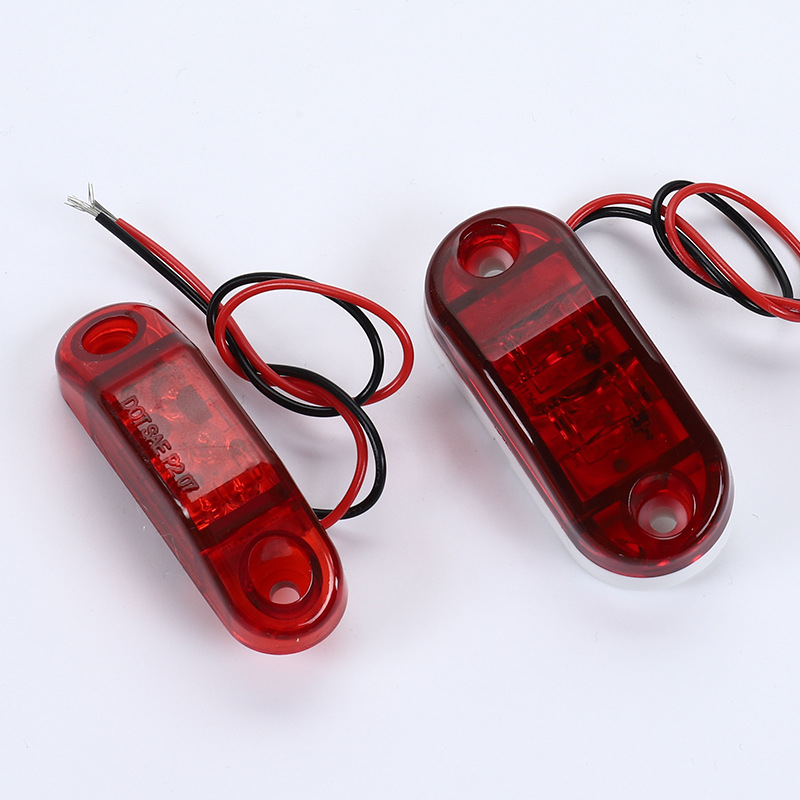 Bočna svjetlosna lampica kamiona KS16-022-SB, 2 LED, 12/24V, dimenzije 101.3 × 33.5 × 18.8 mm, ugradnja s 2 M5 vijcima