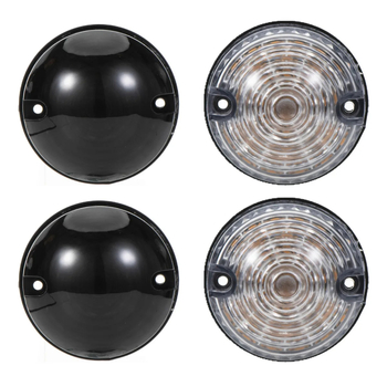 2 set prednjih bočnih svjetala za Land Rover Defender 90/110 (1983-1990) – LED+plastika, 12V, Dio broj 027-2W/3W-WX