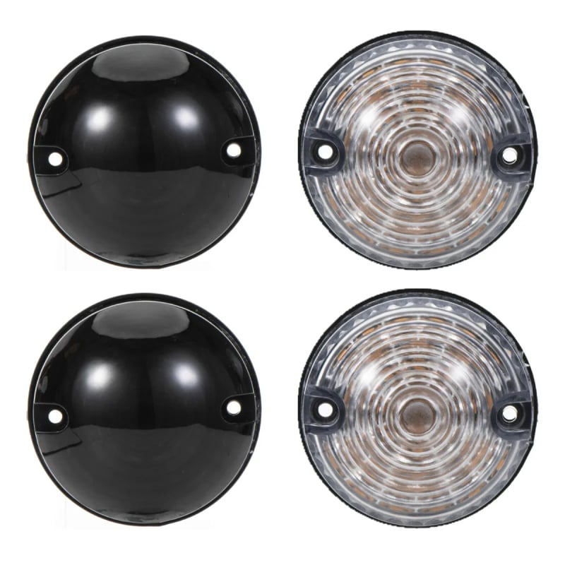 2 set prednjih bočnih svjetala za Land Rover Defender 90/110 (1983-1990) – LED+plastika, 12V, Dio broj 027-2W/3W-WX