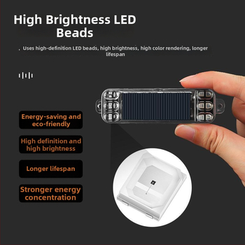 Päikesega toidetav LED tagatuli, veekindel, 4500K, tööiga 50 000 tundi