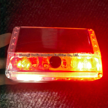 Saules enerģijas transportlīdzekļa brīdinājuma gaismas ar aizmugures platuma indikatoru un mirgošanas/pastāvīgā apgaismojuma režīmi