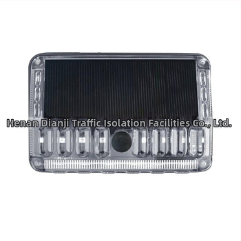 Saules enerģijas transportlīdzekļa brīdinājuma gaismas ar aizmugures platuma indikatoru un mirgošanas/pastāvīgā apgaismojuma režīmi