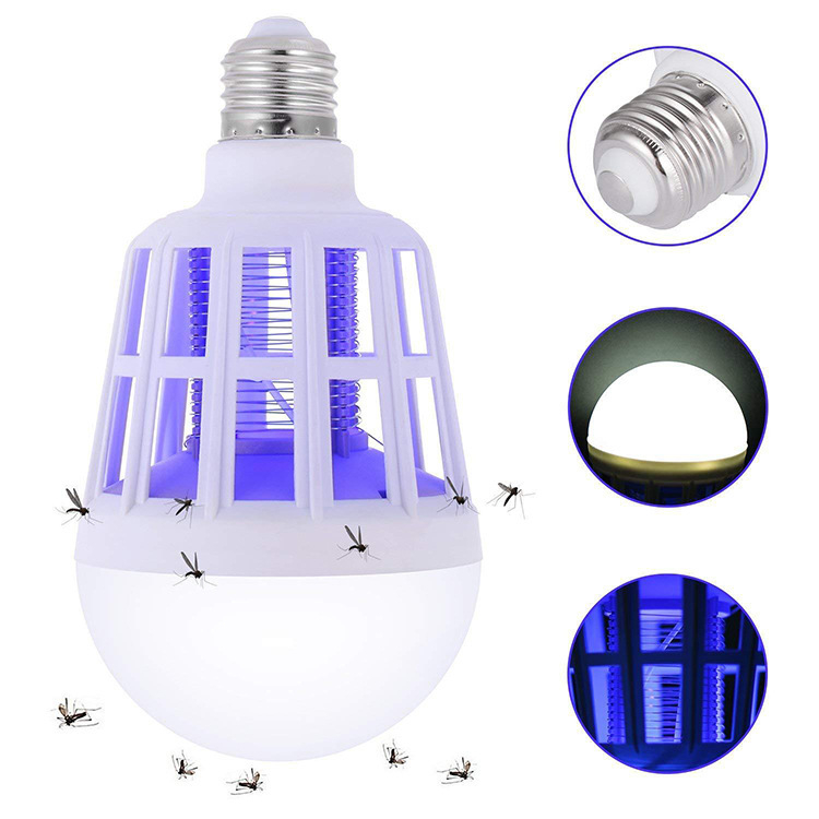 Shengyun Lighting Unutarnja LED fotokatalitska lampica za komarce, E27, 220V, 0–180° okret, bez ugrađene baterije, kućište visoke otpornosti na temperaturu