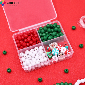 DIY súprava na náramok s korálkami — ručne vyrobená, Materiál: plast/živica, Úprava: maľovanie, Štýl: originálny dizajn, Jeseň 2024