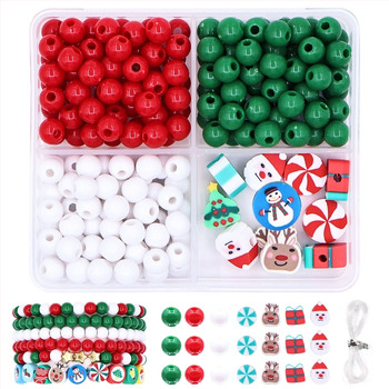 DIY súprava na náramok s korálkami — ručne vyrobená, Materiál: plast/živica, Úprava: maľovanie, Štýl: originálny dizajn, Jeseň 2024