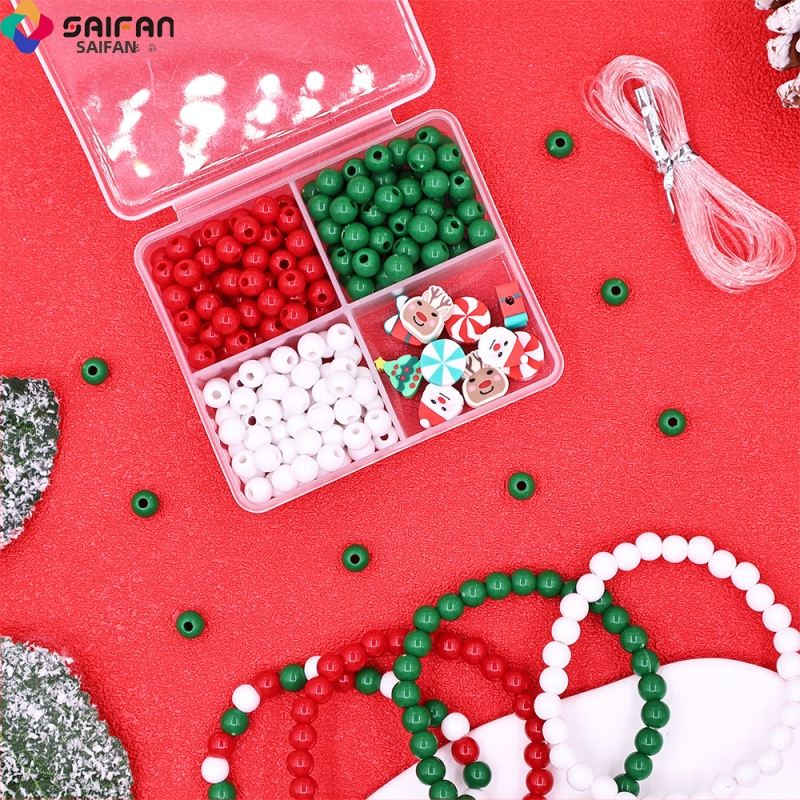 DIY súprava na náramok s korálkami — ručne vyrobená, Materiál: plast/živica, Úprava: maľovanie, Štýl: originálny dizajn, Jeseň 2024