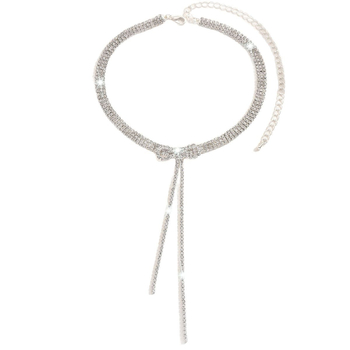 Meďný náhrdelník s príveskom z krištálu, drápový reťazec, viacvrstvový geometrický dizajn