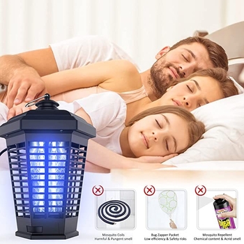 Szzomeicn lampa za ubijanje komaraca, 18W, lov svjetlosnim valom + električni šok, za 51–100 m²