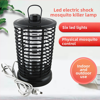 Libo električna lampa za ubijanje komaraca — LED izvor svjetla; ne rotira; hvatanje svjetlosnim valovima + električni šok; pogodna za spavaću sobu; bez baterije