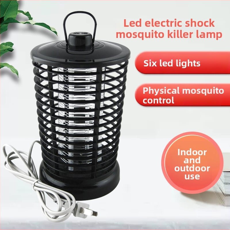 Libo električna lampa za ubijanje komaraca — LED izvor svjetla; ne rotira; hvatanje svjetlosnim valovima + električni šok; pogodna za spavaću sobu; bez baterije