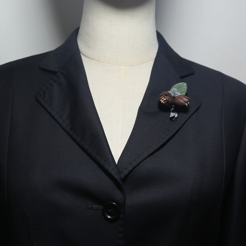 Broš – originalni dizajn, retro stil, unisex, dekorativni pin, mješavina materijala, ekološki prihvatljiv završetak