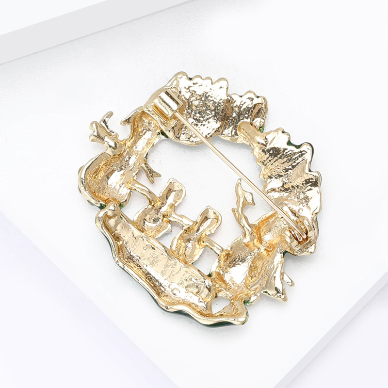 Broš sa snježnim čovjekom, emajl, Berry Jewelry, unisex, božićni stil, dekoracija i poklon