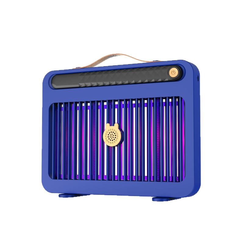 Lampa za ubijanje komaraca za kućnu i poslovnu upotrebu, unutarnja/ vanjska, tiha USB punjiva LED, pokrivenost 41-60㎡, 180° rotacija, mreža od nikl-cink-željezo