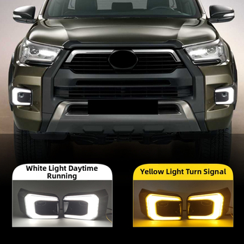 Miglas lukturi ar dienas gaitas gaismām Toyota Hilux Revo 20-22, ABS+LED, 8W, 12V, 800LM, IP67