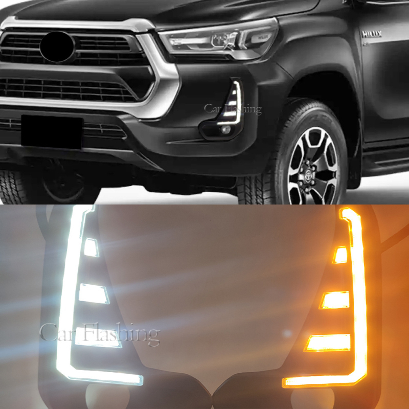 Toyota Hilux Revo 20-22 ködlámpa nappali menetfénnyel, ABS+LED, 8W, 12V, 800LM, IP67