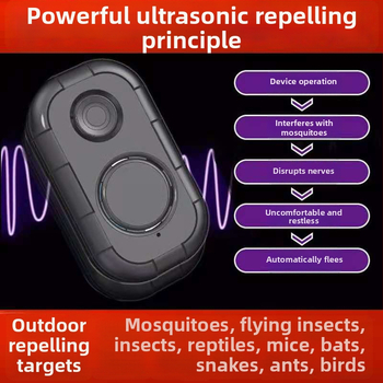 Elektronički ultrazvučni repelent za komarce, prijenosni klips, USB punjivi za djecu, ABS kućište, Model H20, 5V