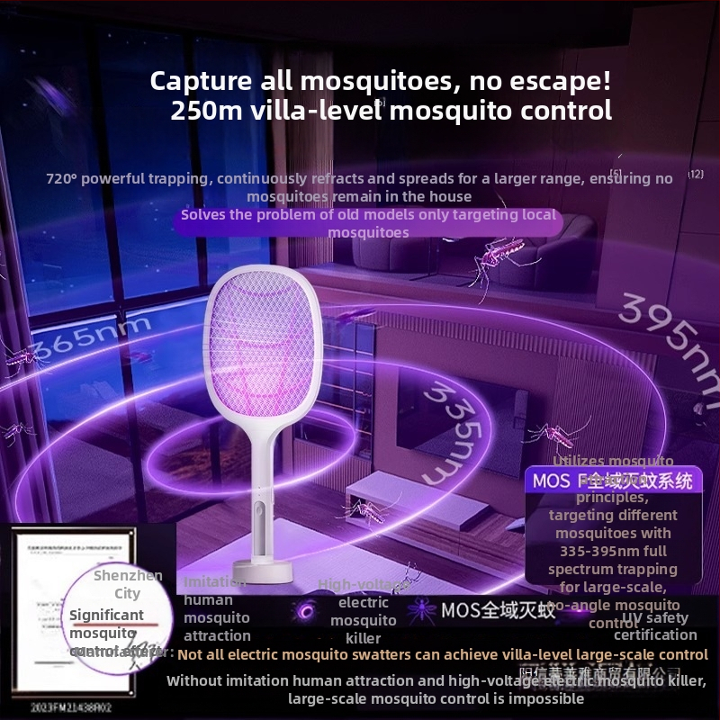 Įkraunamas elektros uodų gaudyklė namų naudojimui – dviejų funkcijų spąstai ir naikinti lemputė