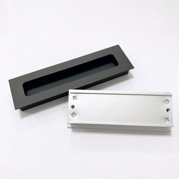 Skrivena ručka za klizna vrata, aluminijska legura, talijanski minimalistički stil, razmak rupa 96 mm, model Aluminum alloy 766