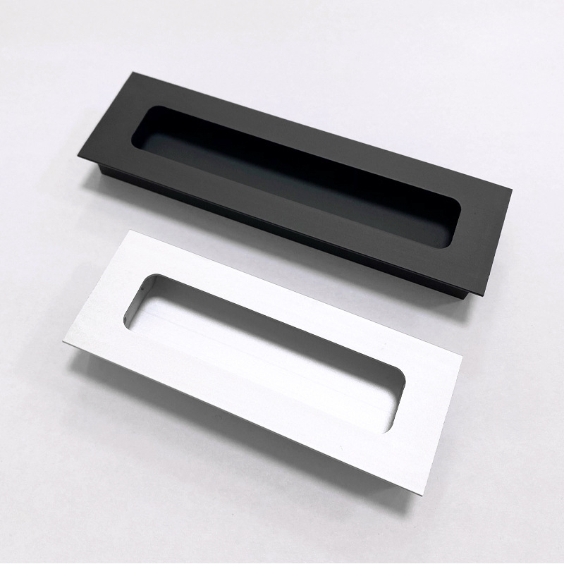 Skrivena ručka za klizna vrata, aluminijska legura, talijanski minimalistički stil, razmak rupa 96 mm, model Aluminum alloy 766