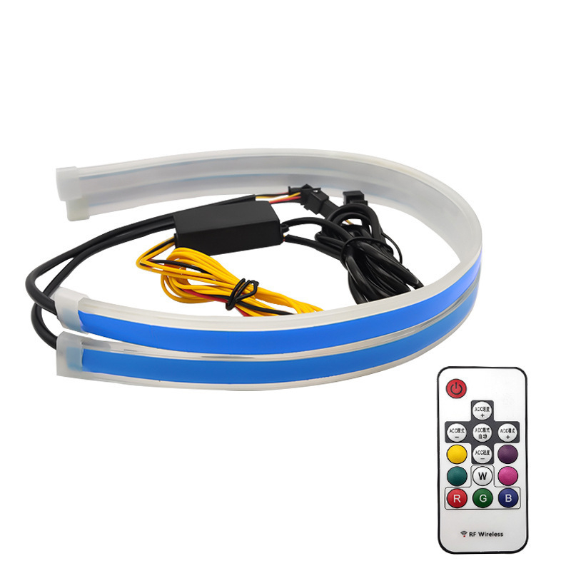 RGB LED auto trak, 12V univerzalno, ultra-tanki, dnevna svjetla i pokazivači