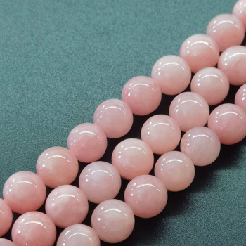 Prirodne ružičaste kalcedon okrugle perle – 10 mm, za DIY izradu nakita, dodaci za narukvice i ogrlice