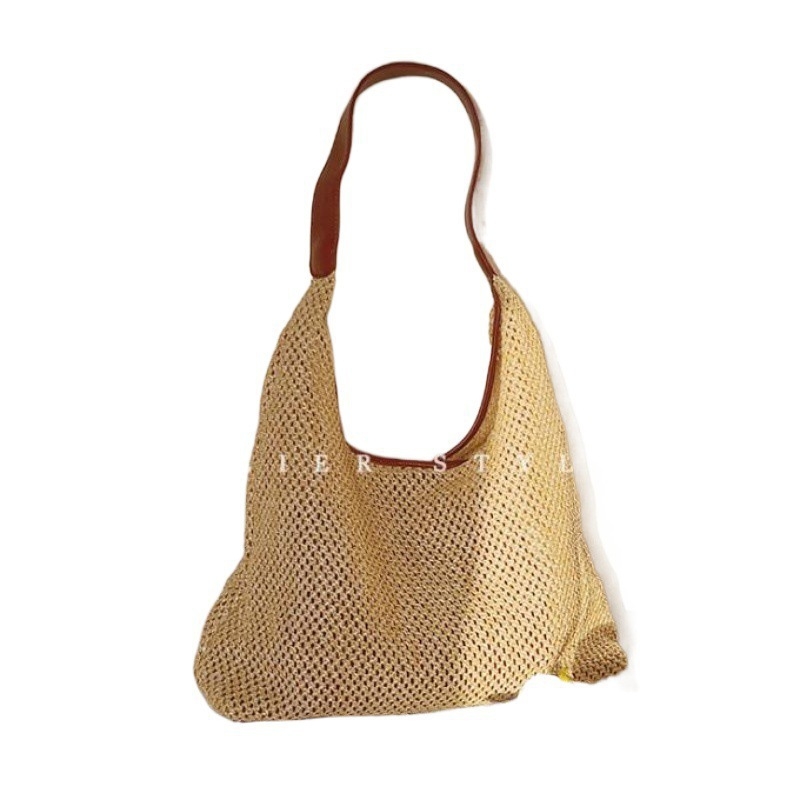 Geantă Tote Corduroy — Capacitate mare; Închidere magnetică; Captușire: iarbă; Stil vacanță plajă