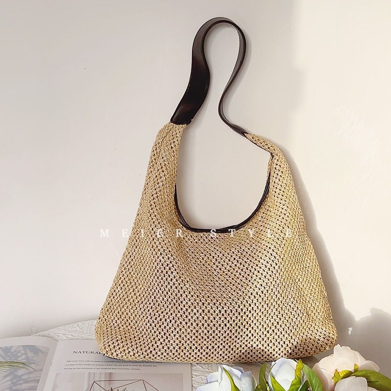 Geantă Tote Corduroy — Capacitate mare; Închidere magnetică; Captușire: iarbă; Stil vacanță plajă