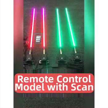 Farebné LED anténne svetlá pre nákladné vozidlá, autá a motocykle, 12V