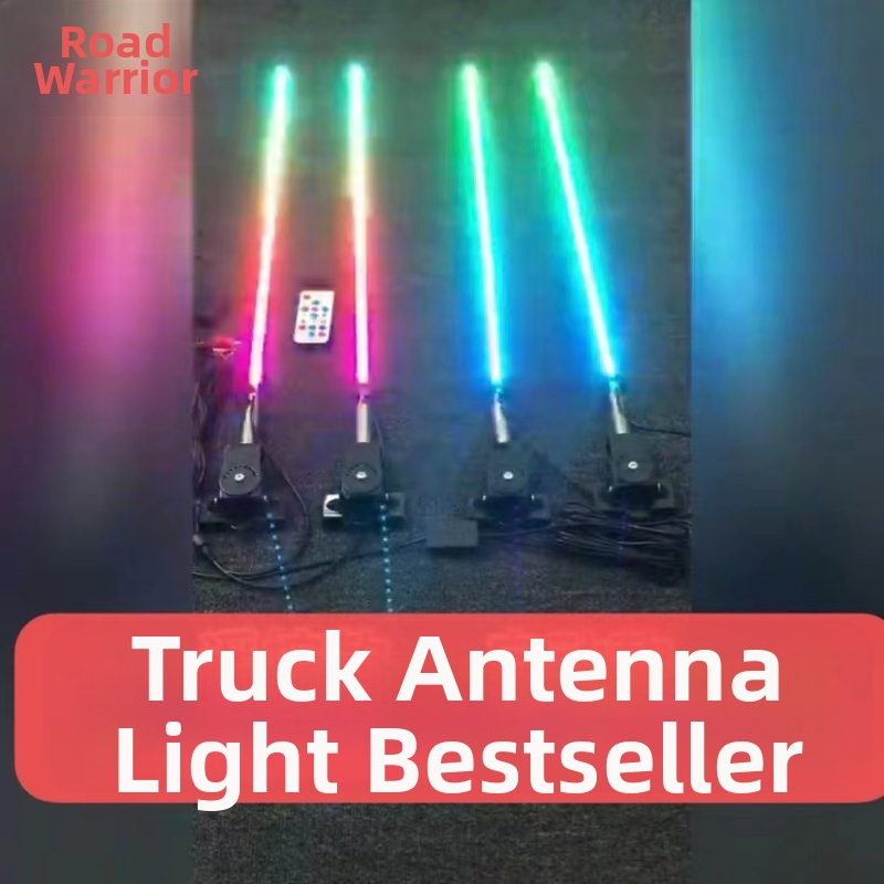 Farebné LED anténne svetlá pre nákladné vozidlá, autá a motocykle, 12V