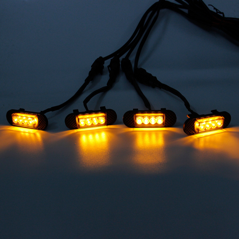 LED dnevna svjetla za rešetku Ford Bronco 2021–2022, off-road verzija, male žute lampe, visoka svjetlost