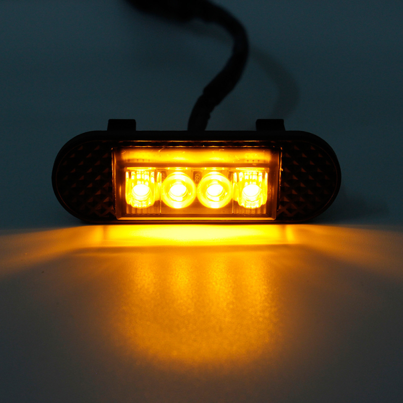 LED dnevna svjetla za rešetku Ford Bronco 2021–2022, off-road verzija, male žute lampe, visoka svjetlost