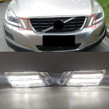 Volvo XC60 2009-2013 nappali menetfény és első ködfényszóró, ABS+LED, 12V, 8W, 800LM, IP67