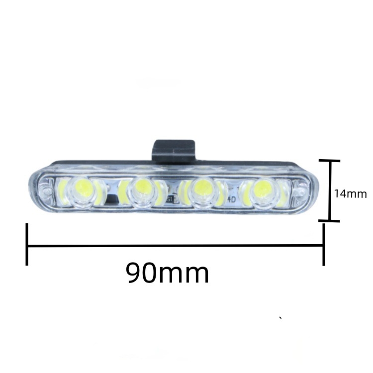12V bežično daljinsko upravljanje – LED strob svjetlo za automobilsku rešetku, klip, 16 LED