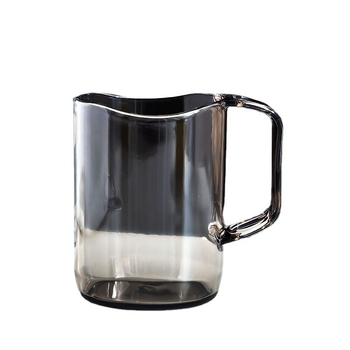 Japanski stil prozirna čašica za ispiranje s držakom – PC materijal, nepravilan oblik, visoka otpornost na temperaturu, jednostruka konstrukcija