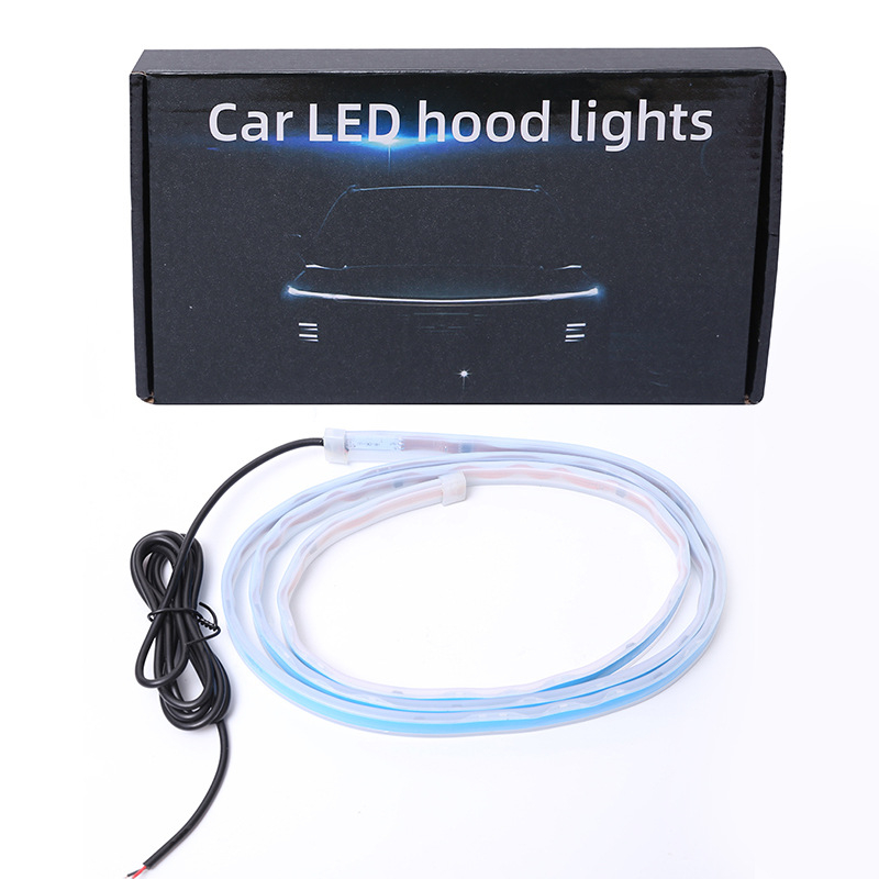 Autó motorháztető LED DRL áthaladó típus (IP68, 12V, 12W, 10000 lm, 0,2 A)