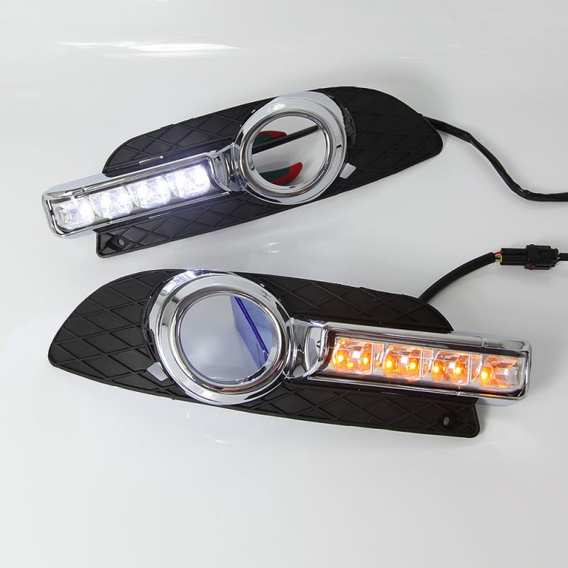 Sklop maglenke za Mitsubishi Lancer (10-13) – C-Type + LED, ABS, IP67, 2000 lm, 6000K, 2A