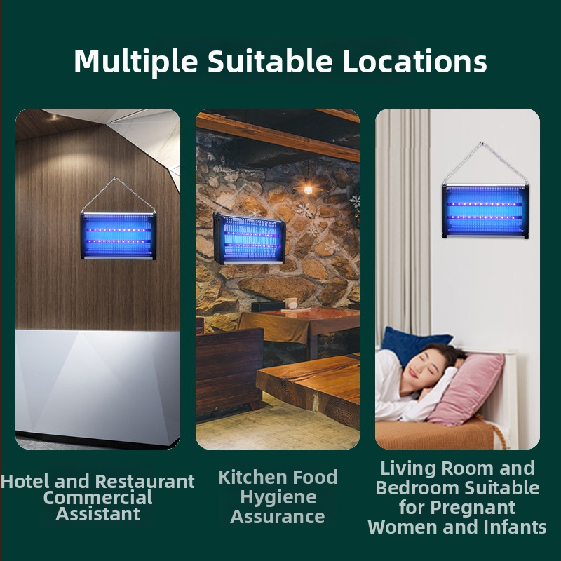 Električna lampa za ubijanje komaraca – unutarnja i vanjska upotreba, za restorane i hotele – 220V, model LG-D, CE potvrda