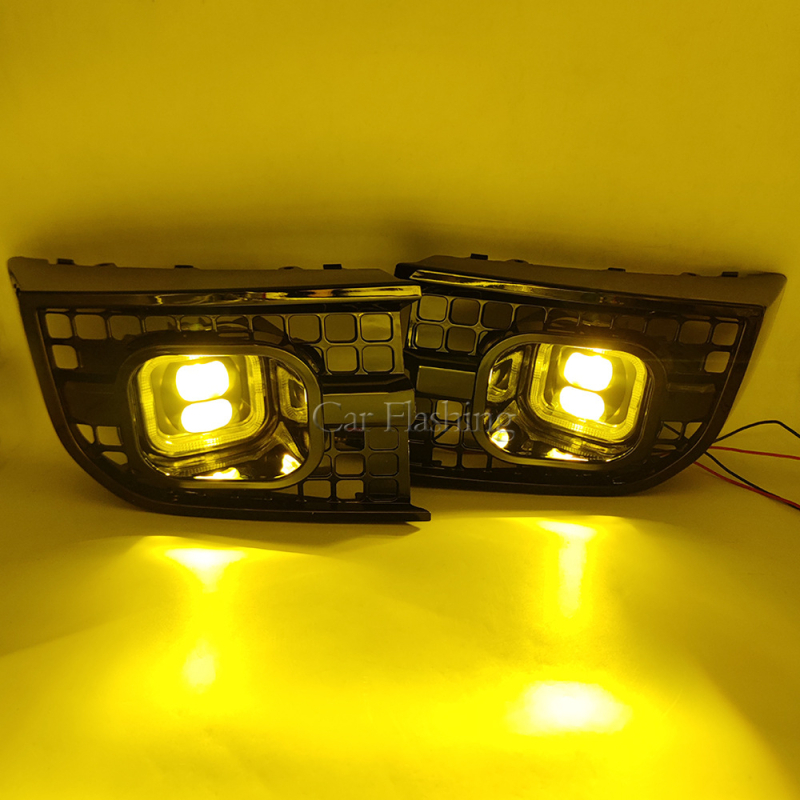 Land Rover Defender/Guardian rūko žibintas su angeliškais akimis – ABS+LED, 12V, IP67, 800lm, 6000K