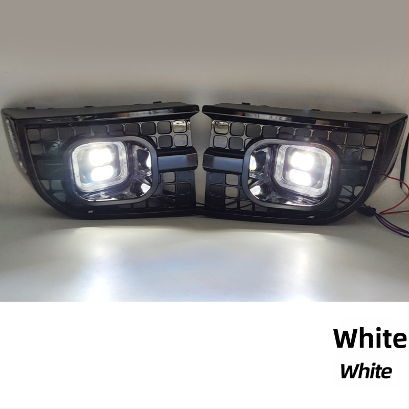 Land Rover Defender/Guardian rūko žibintas su angeliškais akimis – ABS+LED, 12V, IP67, 800lm, 6000K