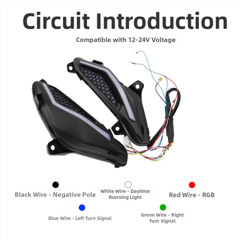 Aukštos ryškumo motociklų LED žibintas RS150R V1–V3 (12V, IP65, LED šaltinis, tarnavimo laikas 50 000 h)