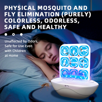 Ljepljiva lampa za ubijanje komaraca s UV-A ljubičastim svjetlom, punjiva litijska baterija 800 mAh, baterija se može ukloniti, model Xm281