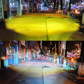 Μοτοσικλετιστικό LED προβολέας με προβολέα φακού, εξωτερικός LED προβολέας με τρία LED, 20W, 800 lm, IP67, 8-85V