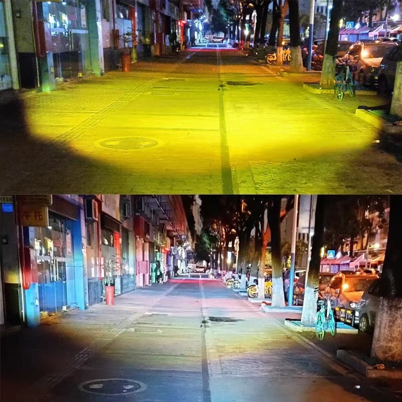 Μοτοσικλετιστικό LED προβολέας με προβολέα φακού, εξωτερικός LED προβολέας με τρία LED, 20W, 800 lm, IP67, 8-85V