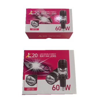 H4 LED prednje svjetlo automobila s izravnim priključkom, dvostruka fisheye leća, 60W, 13.7V, IP68