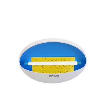 Ljepljiva lampa za ubijanje komaraca s LED svjetlom u valovima, pogodna za 31–40 m², napajanje izravno iz utičnice, ABS kućište, netoksična