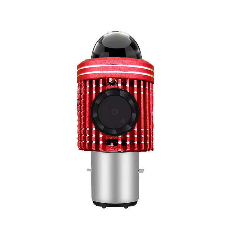 LED prednje svjetlo za motocikl s ugrađenom fisheye lećom, dvostruka hvataljka, H4 dvostruki snop